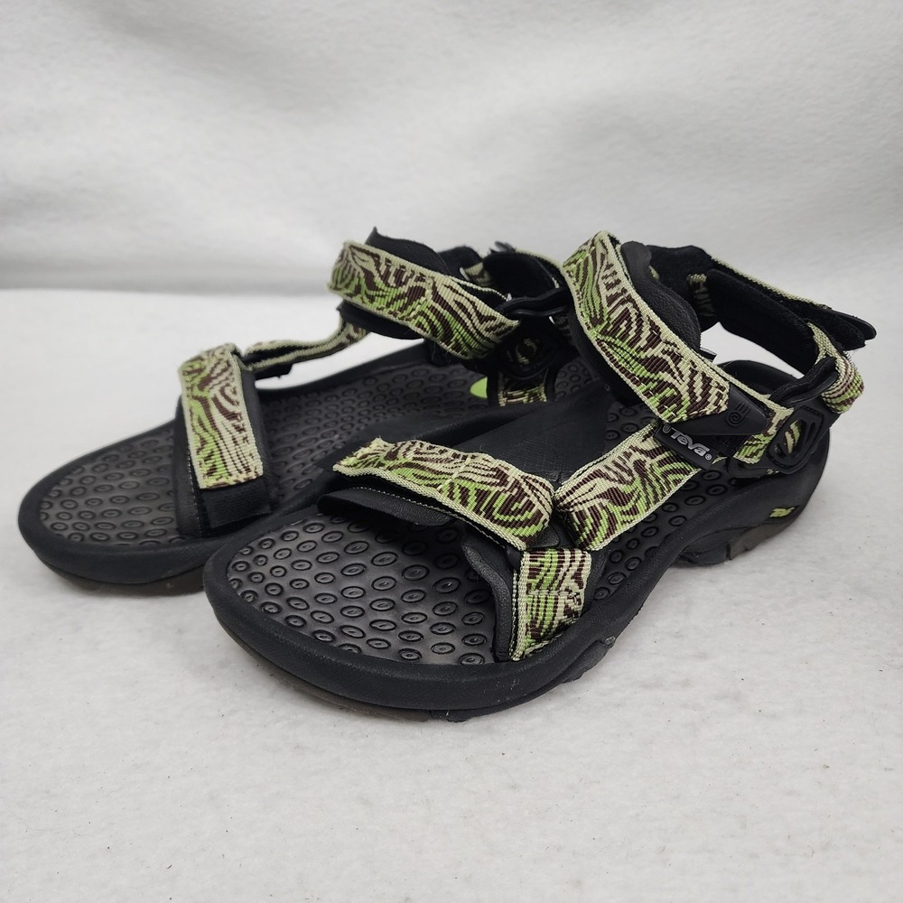 Teva Hurricane XLT 6800 Womens 6.5 Hiking Sandals Green Adjustable Strap Sports
